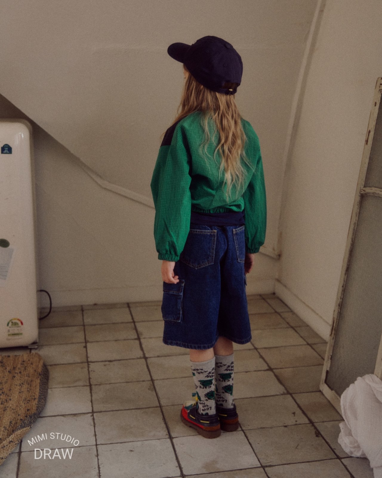 Bymimi | 薄款風衣料上衣( Green XL 115-125)