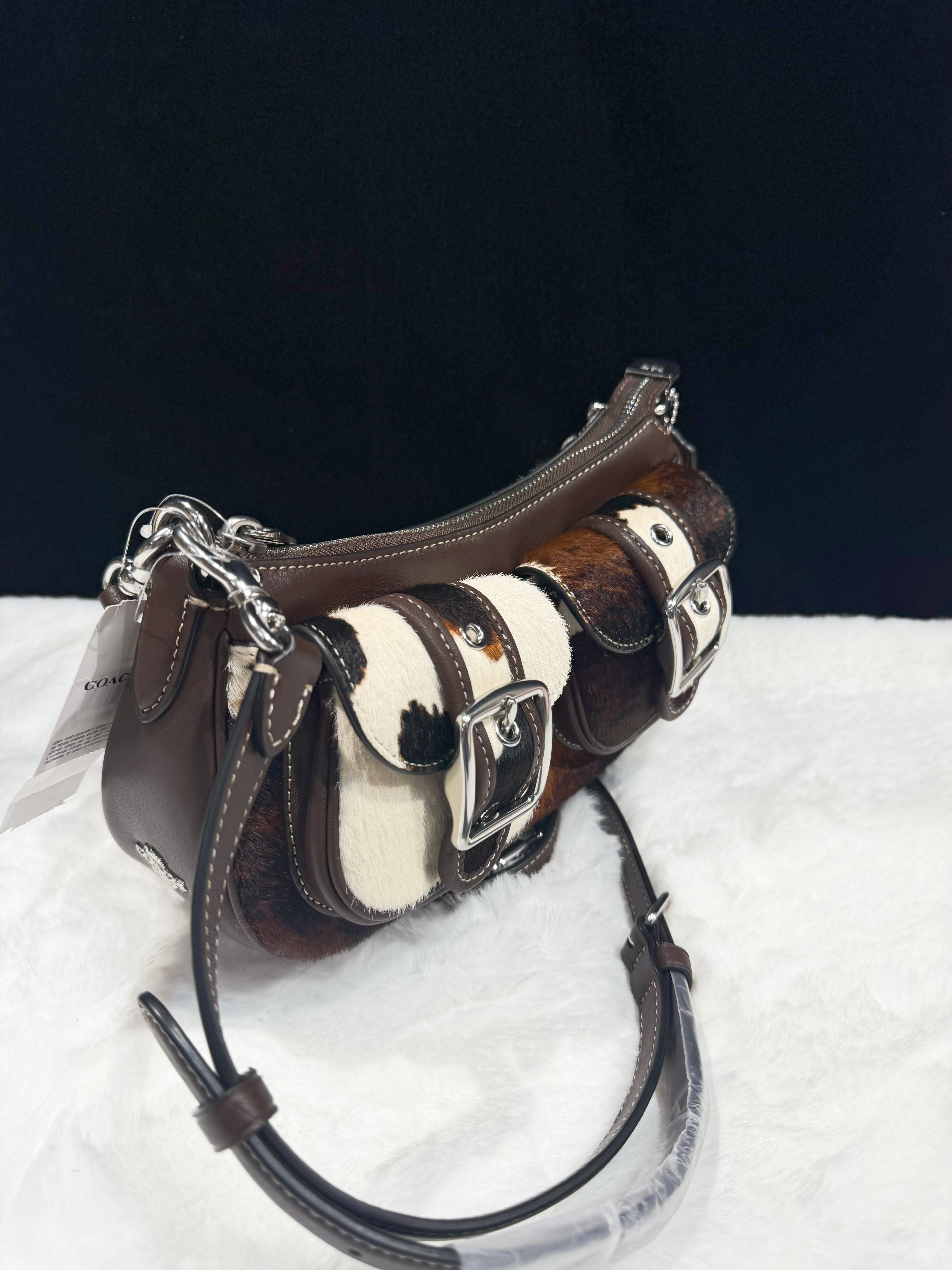 Coach Ashton bag cow print/haircalf