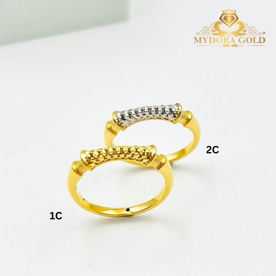 MYDORA Cincin Stylish Eternity Gold (5G) l EMAS 916/22K