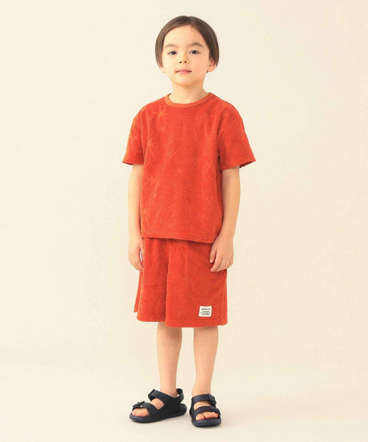 🆕【⭐訂購⭐】🇯🇵 日本直送 🌀🇯🇵 日本直送🇯🇵 #BEAMS mini 棕櫚樹暗紋 絨面毛巾布料 短褲［3款選］🌀 [ELCA-0113][260331]