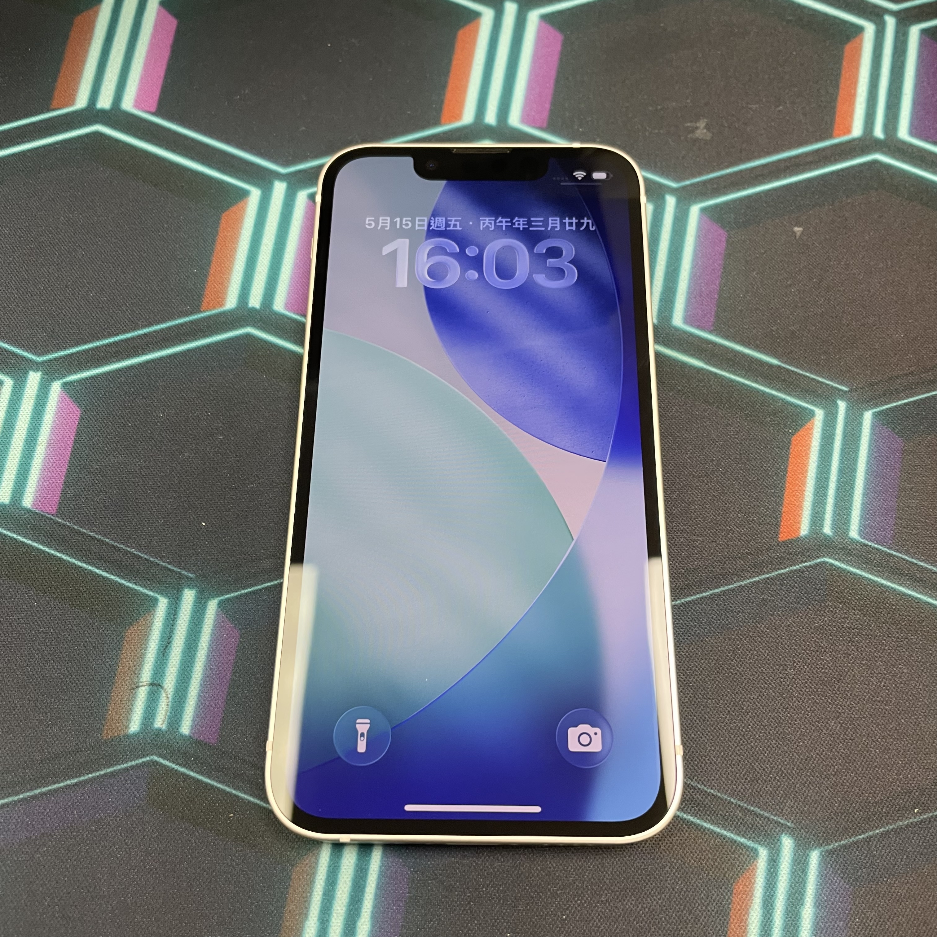 *6388 13 mini 完美機 256GB 電100 白色 white