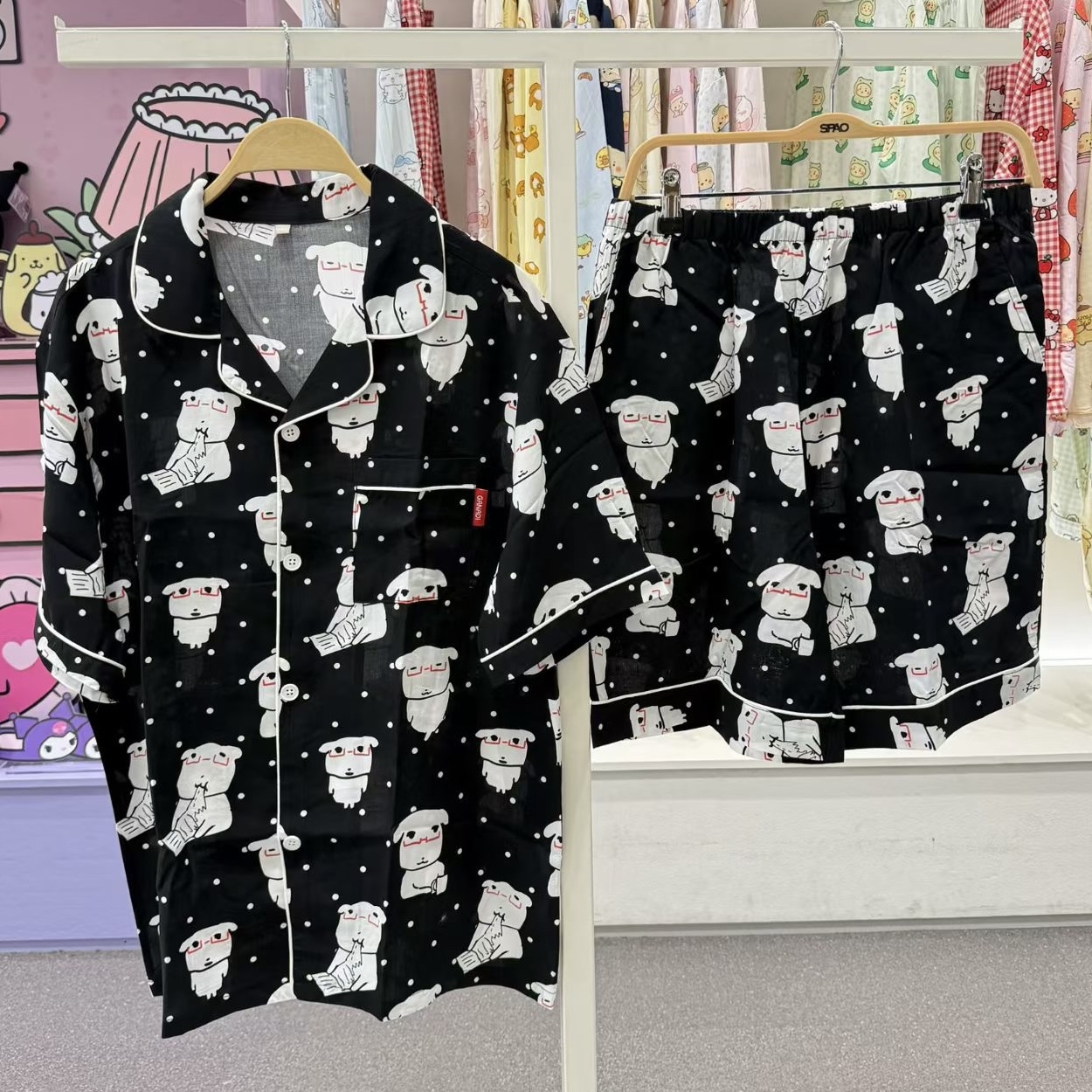 🇰🇷韓國SPAO x 抱抱狗短䄂睡衣套裝