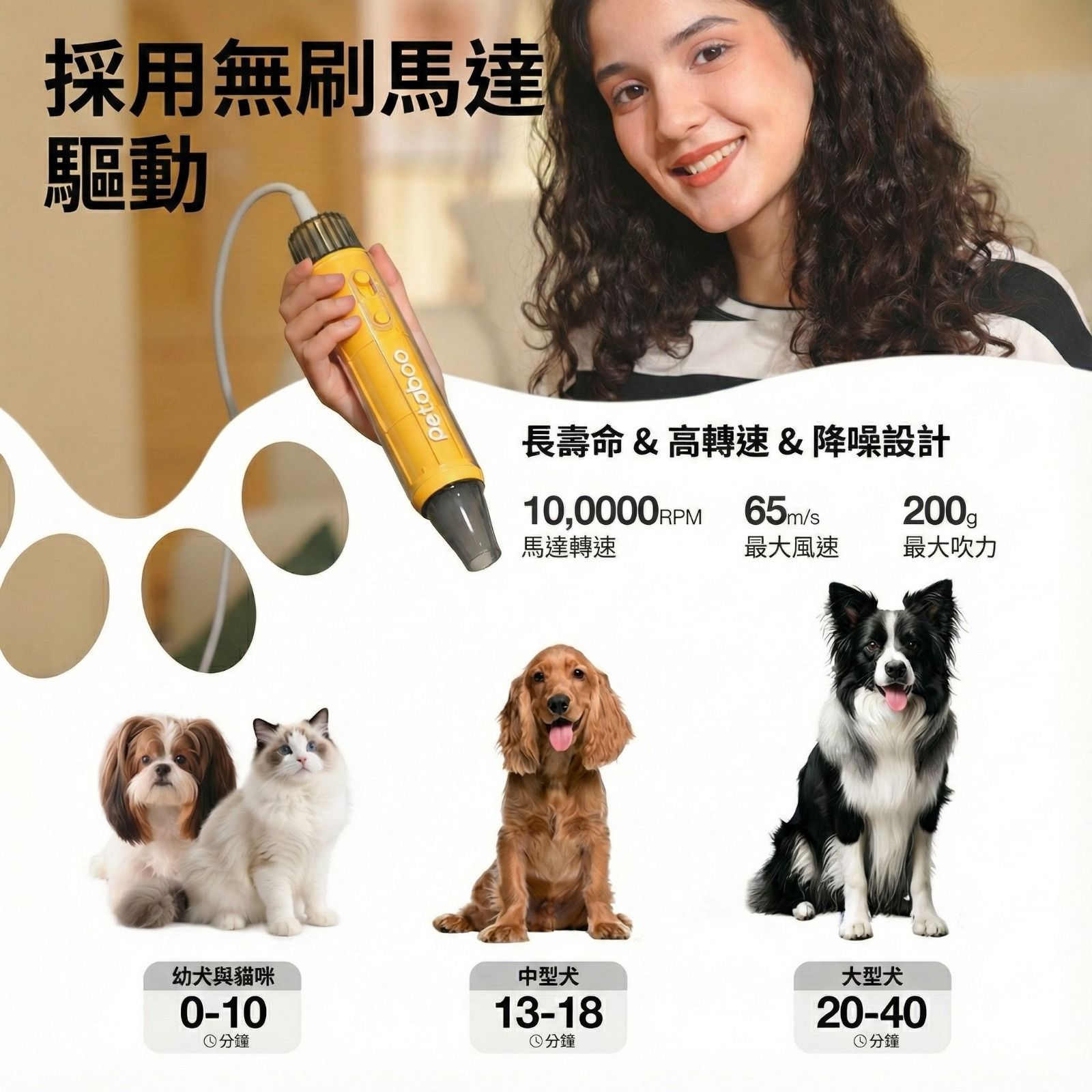 日本品牌Petaboo - 手持美容吹毛機 L200