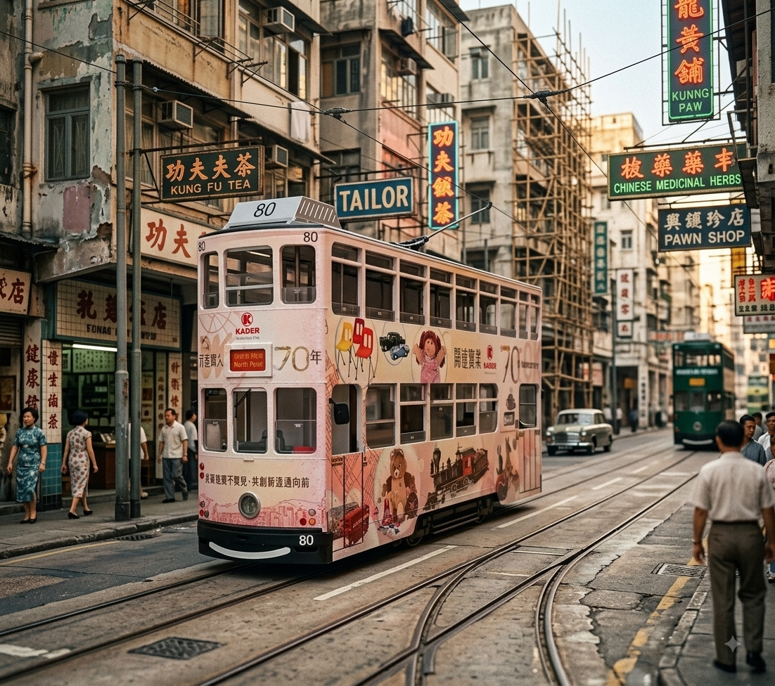 香港丁丁🚋電車, 懷舊系列(升級帶上下層室內燈💡)並可電動前后行駛