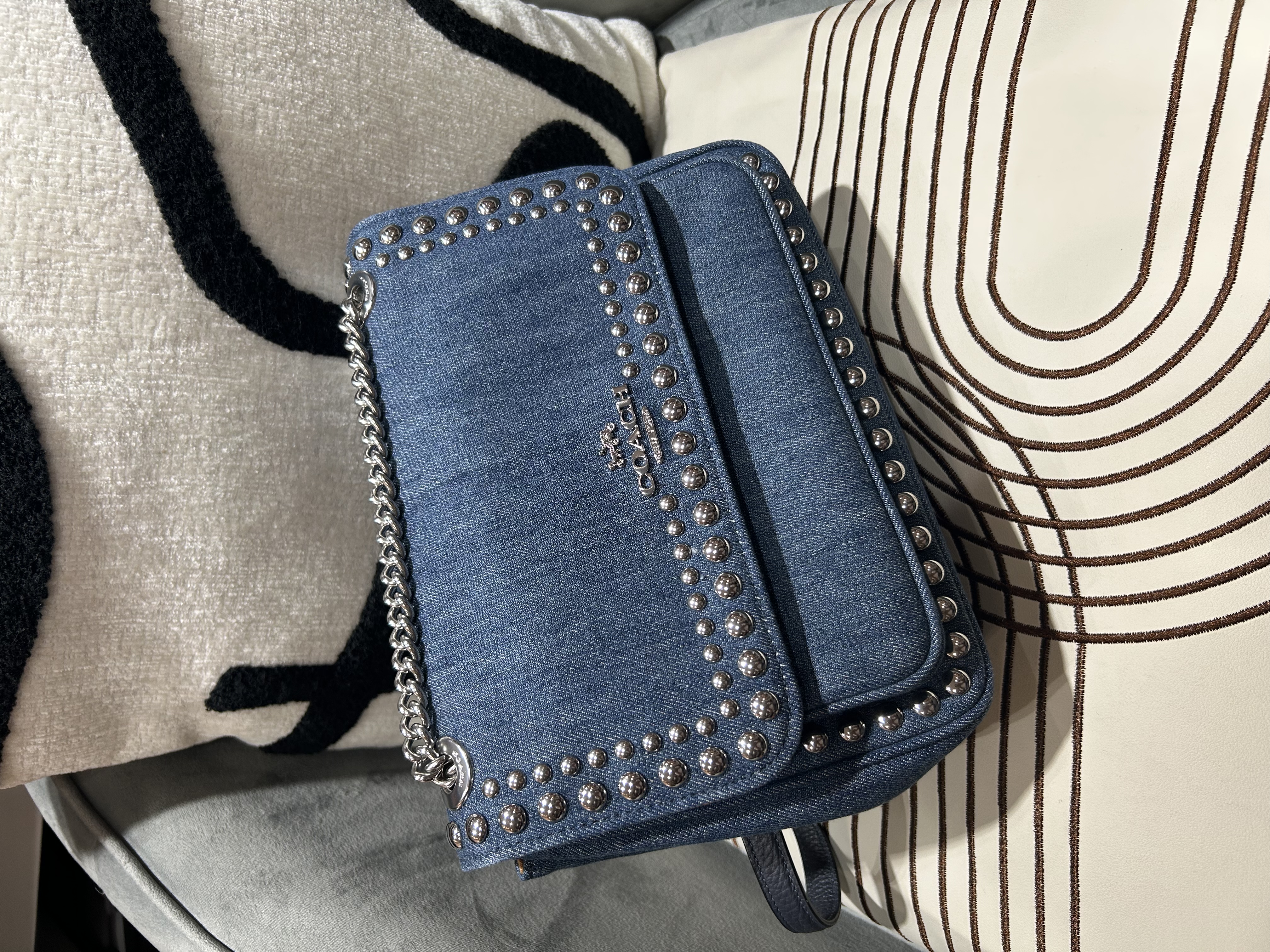 Coach Denim Crossbody Bag 100%Authentic, 98%New 
