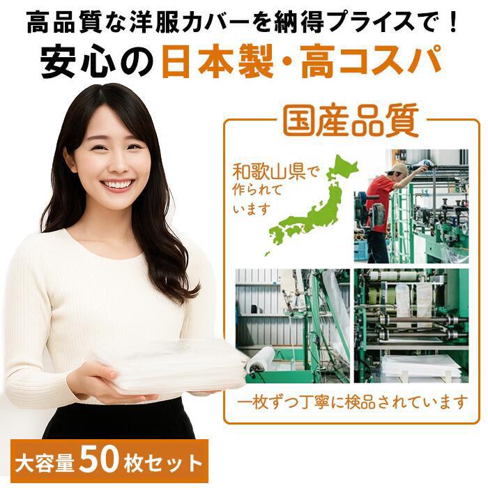 🔥🔥【日本製《SUN CREATE》加長型透明透氣防塵衣物罩】50個裝