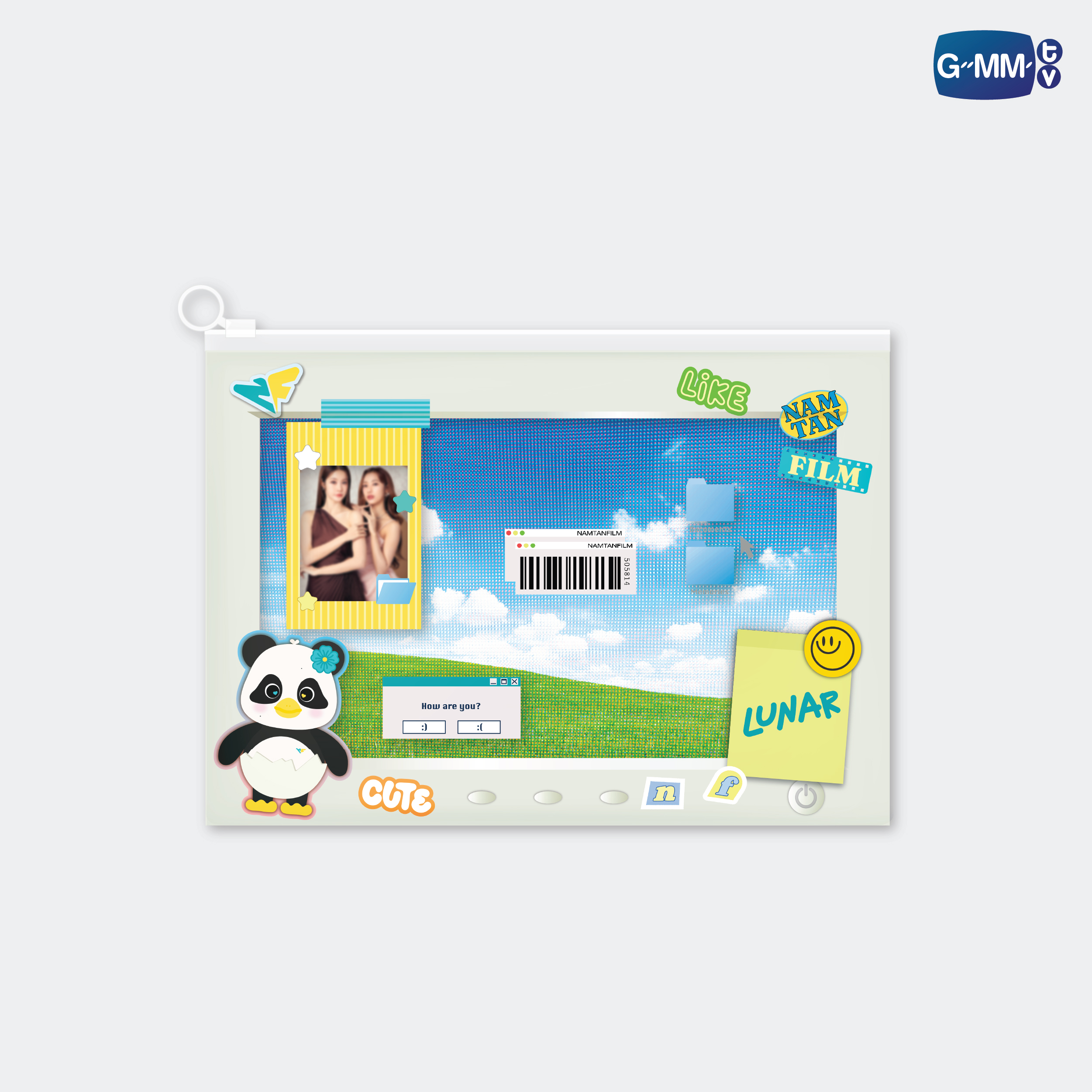 LUNAR CHARACTER POCKET ZIP FOLDER