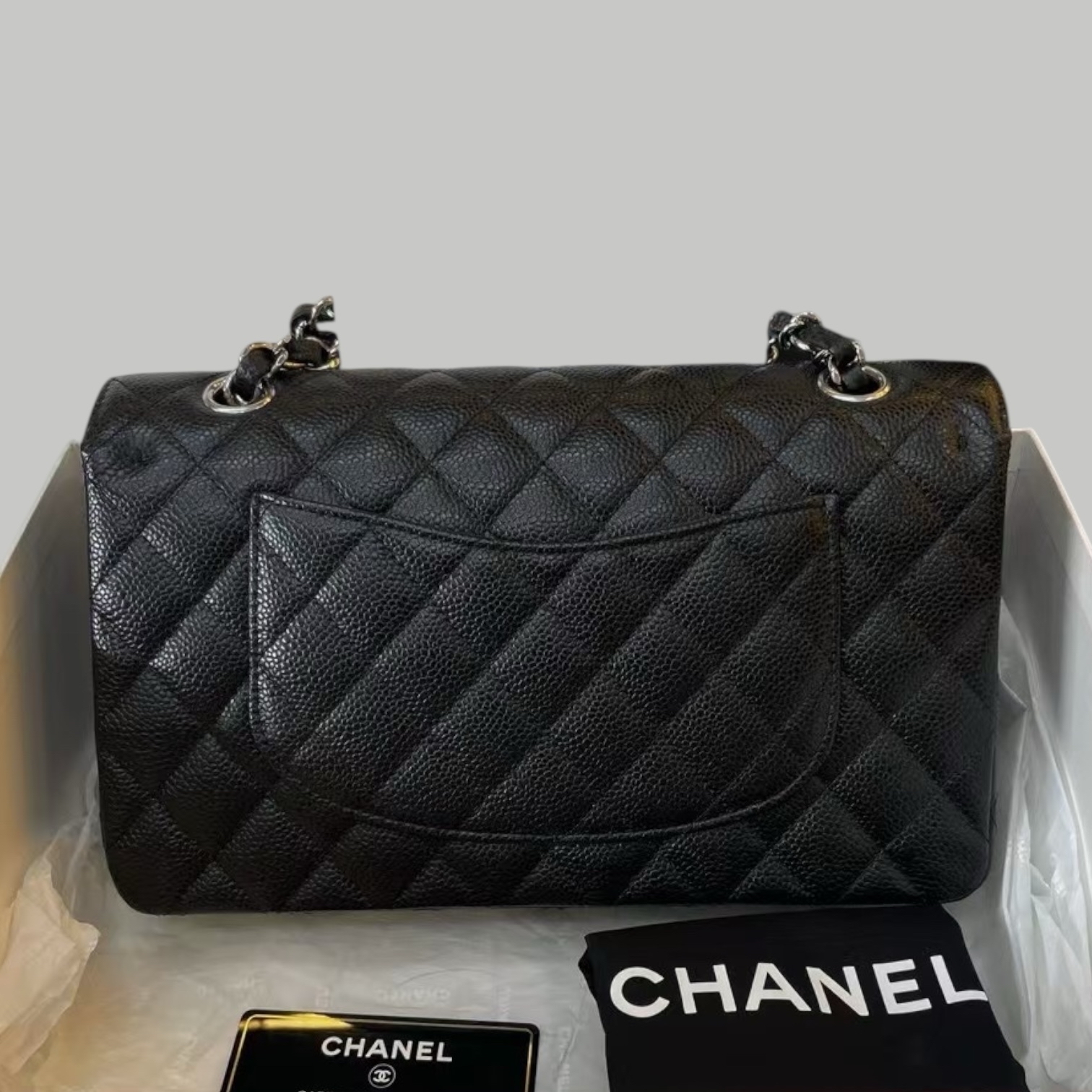 Chanel  Caviar CF25 銀扣