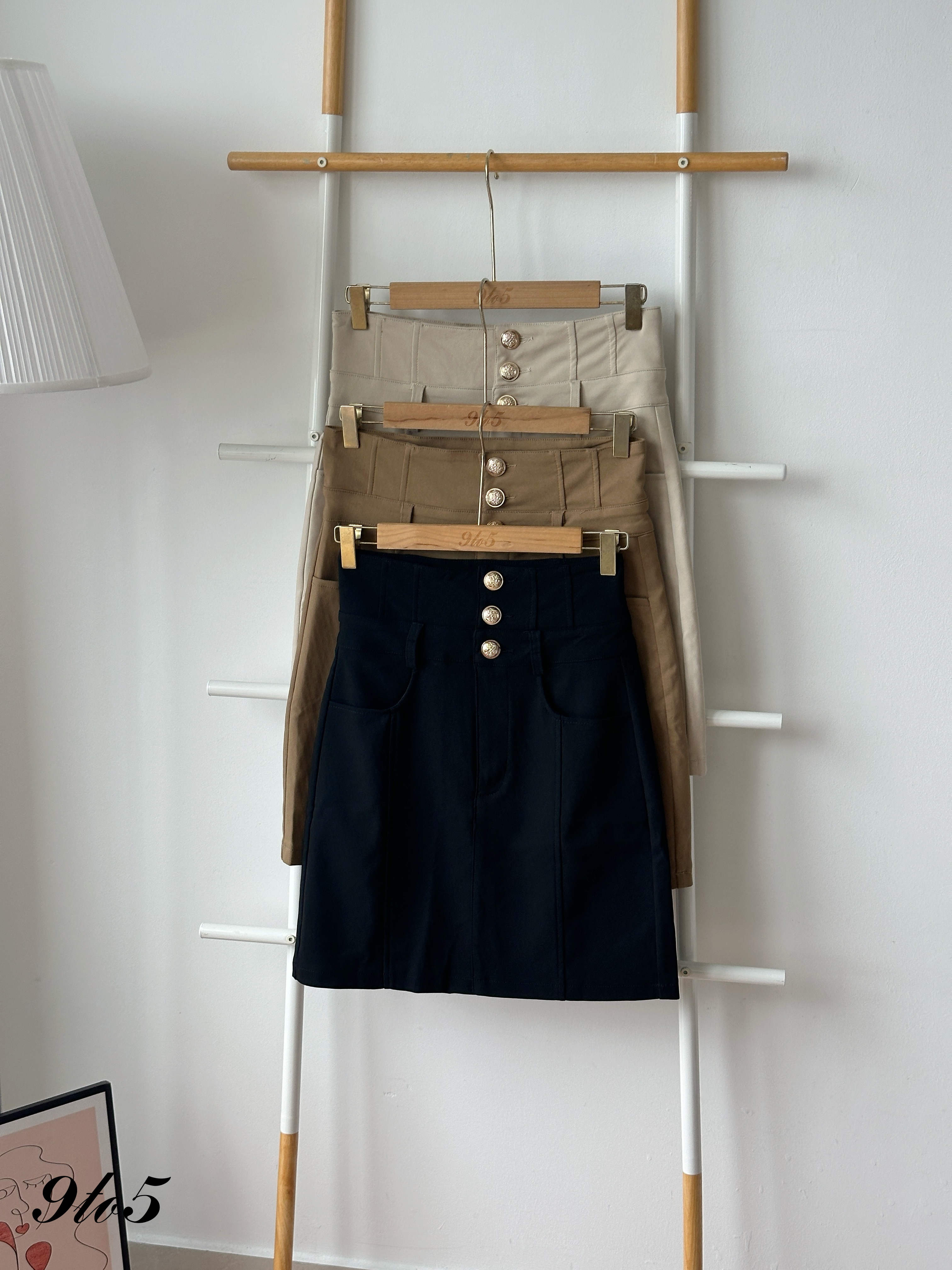 S1996 High Waisted Pencil Skirt - 3 Colors 