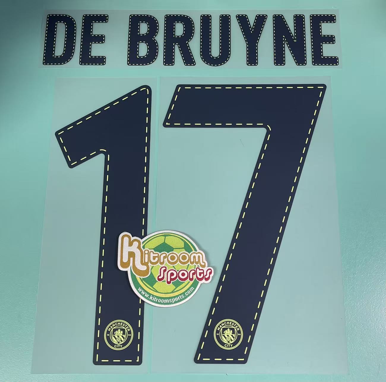 2022-23 Manchester City 3RD UCL Nameset #17 DE BRUYNE