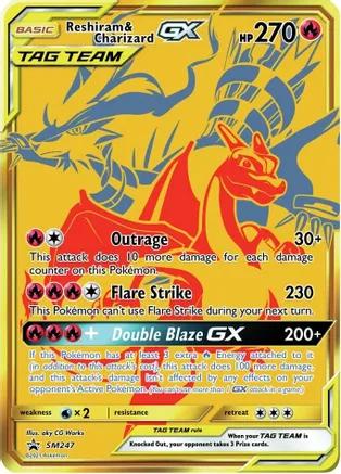 SM247 Reshiram & Charizard GX 