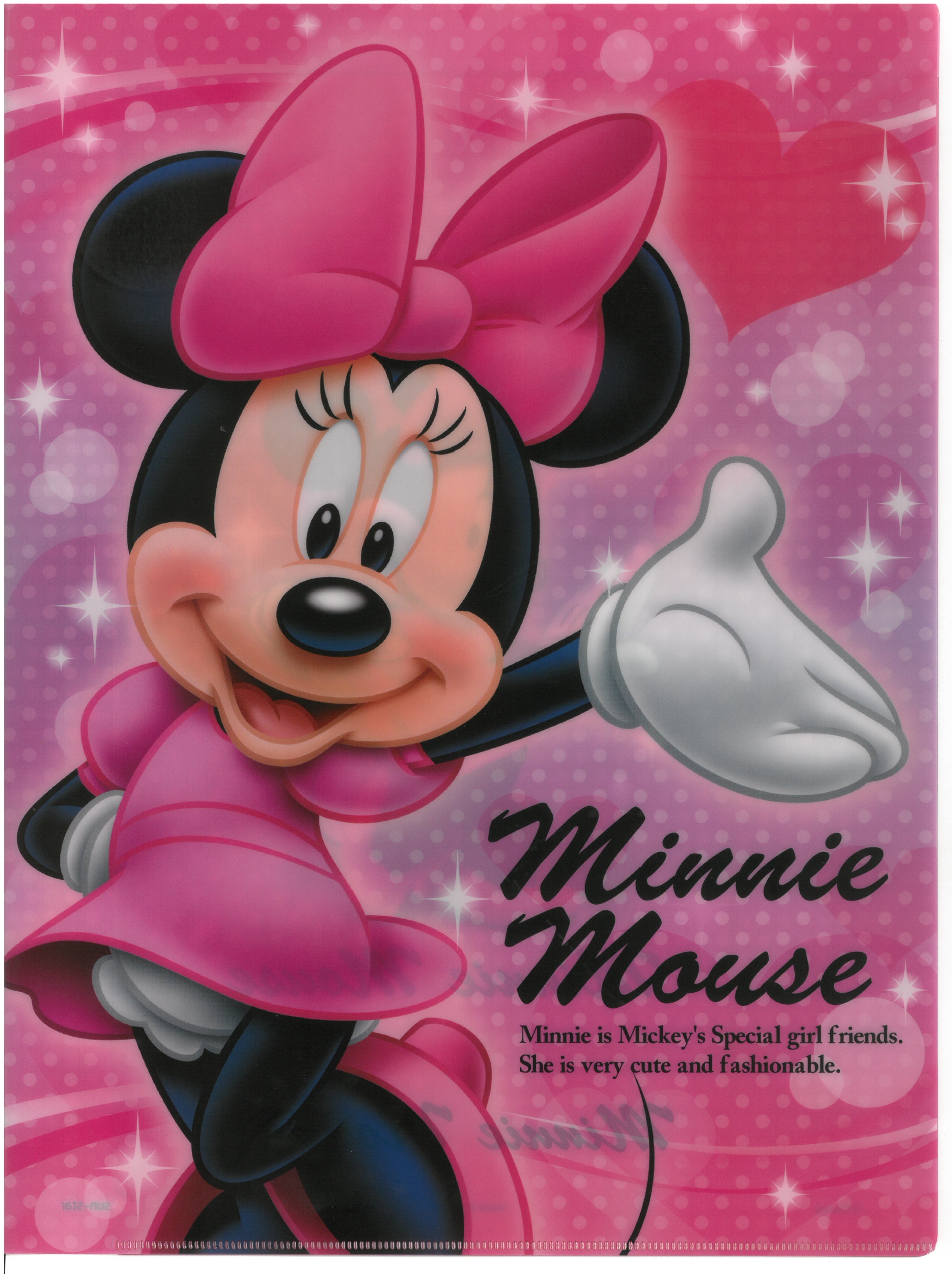 Minnie Mouse A4 雙開文件夾   (2129-752)