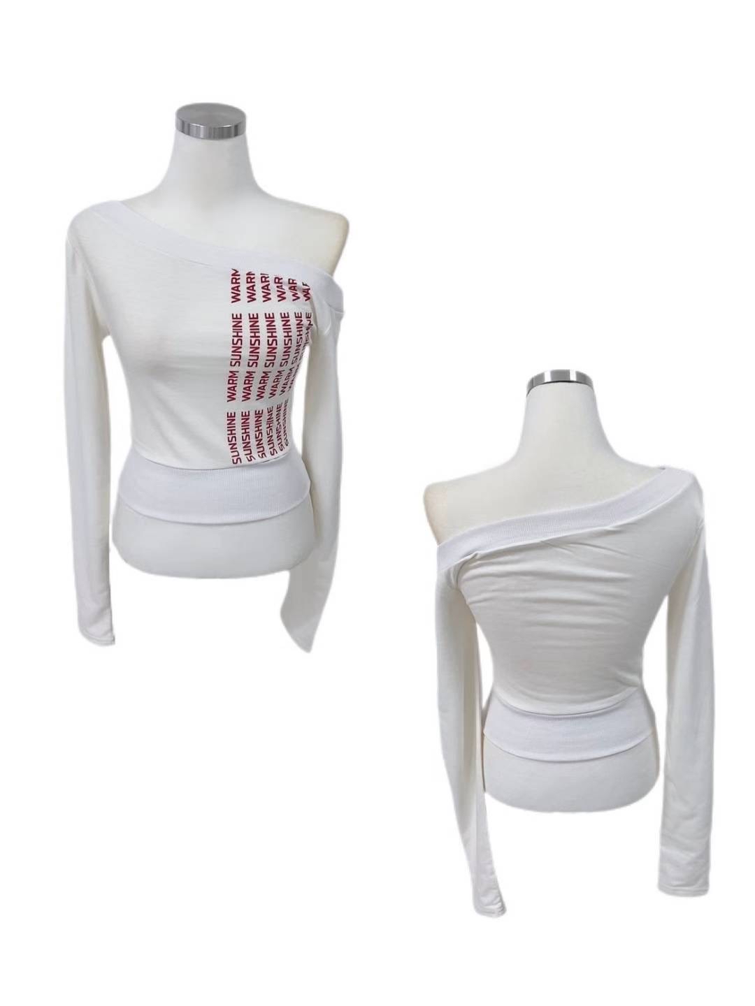 韓國撞色字句短身一字膊