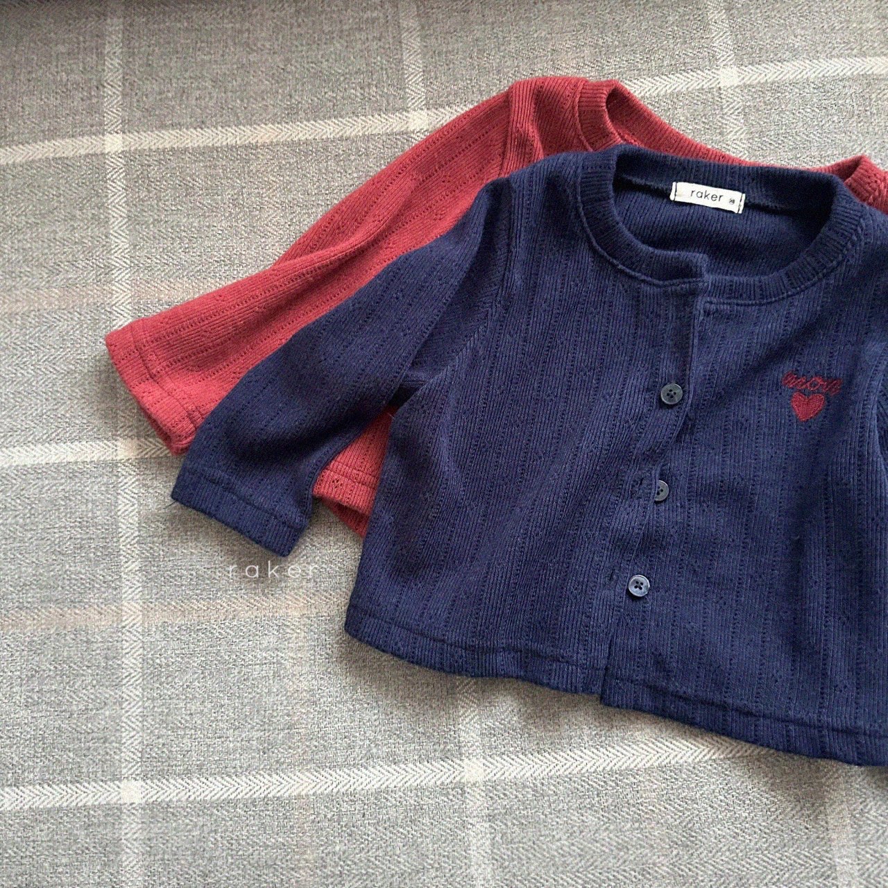 Raker | Heart Eyelet Cardigan