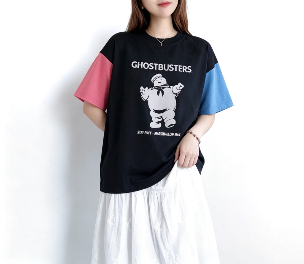 🌼春夏優惠🍀 retro cartoon拼色Tee 