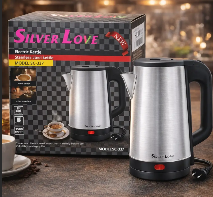 电水壶 1.8L 不锈钢  sc-337 Silver Love