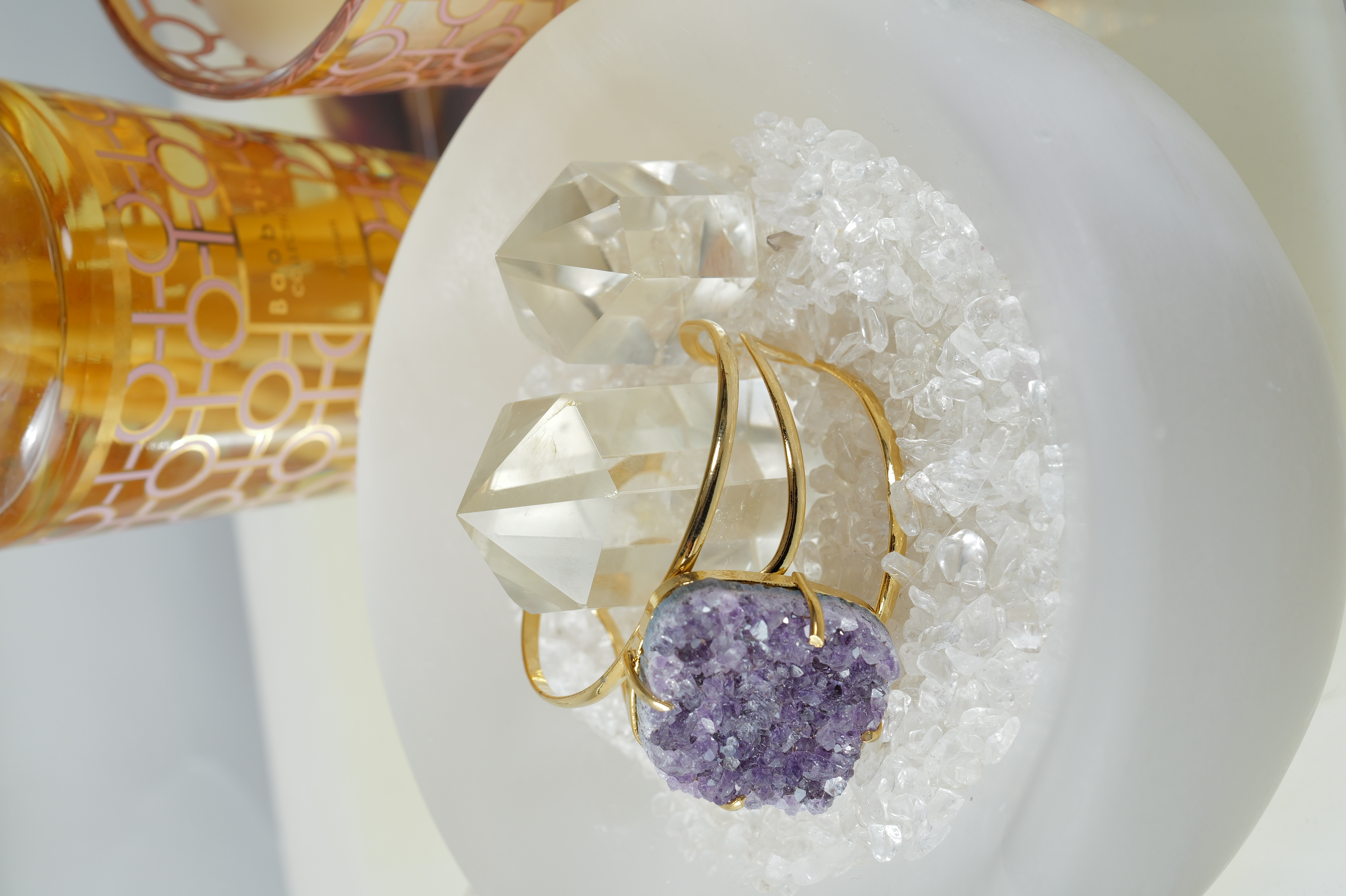 ༒6cm 白水晶兔毛六角小柱༒ a002C3G8S-RA1*1AM