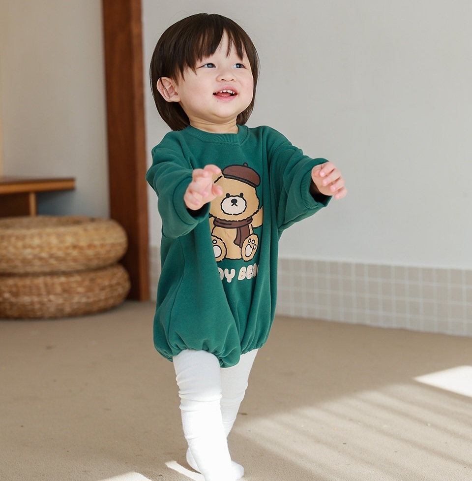 UBMOM 2023 Winter Teddy Series Berry Teddy 連身衣-綠色
