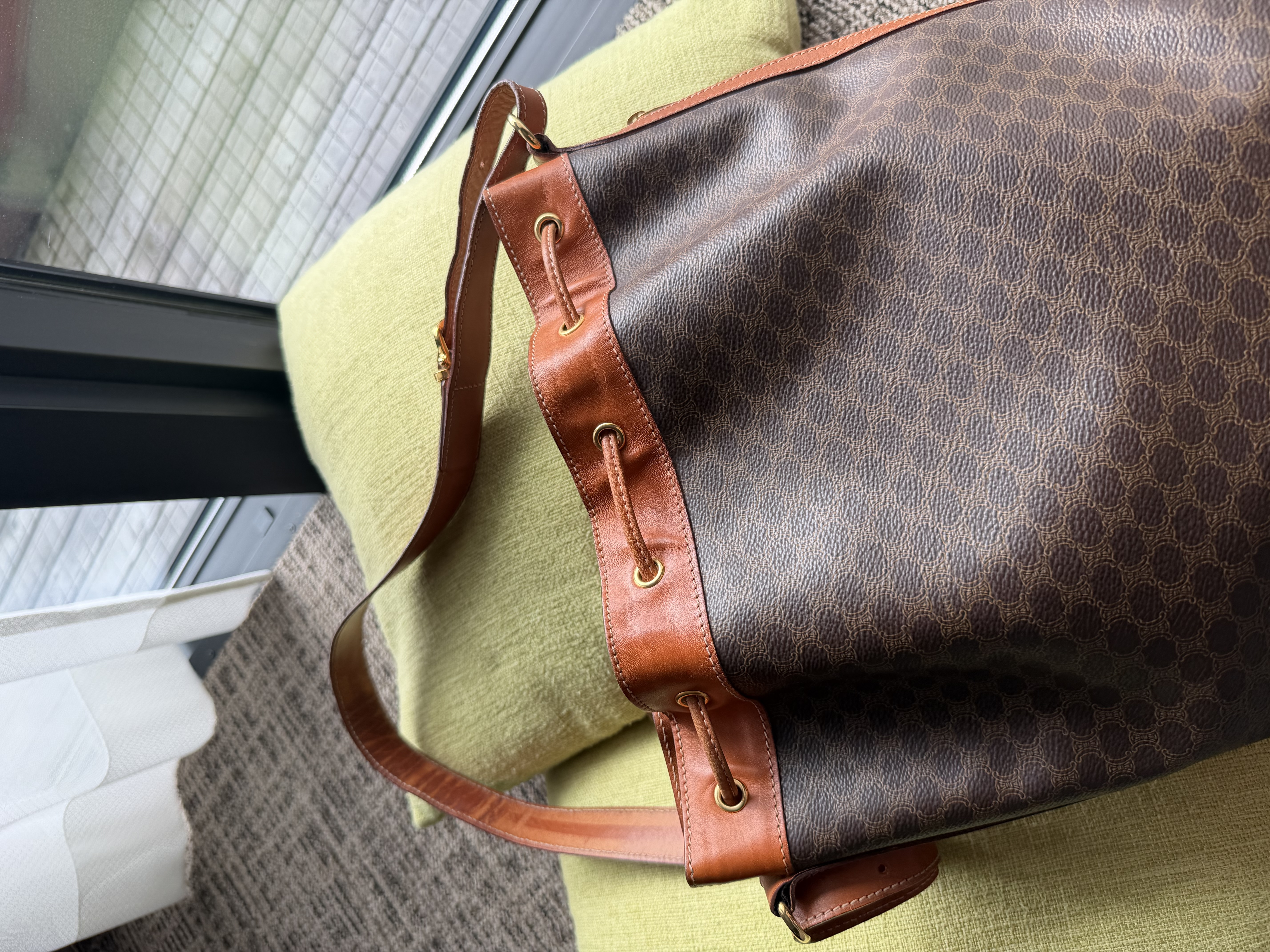 Vintage celine bucket bag