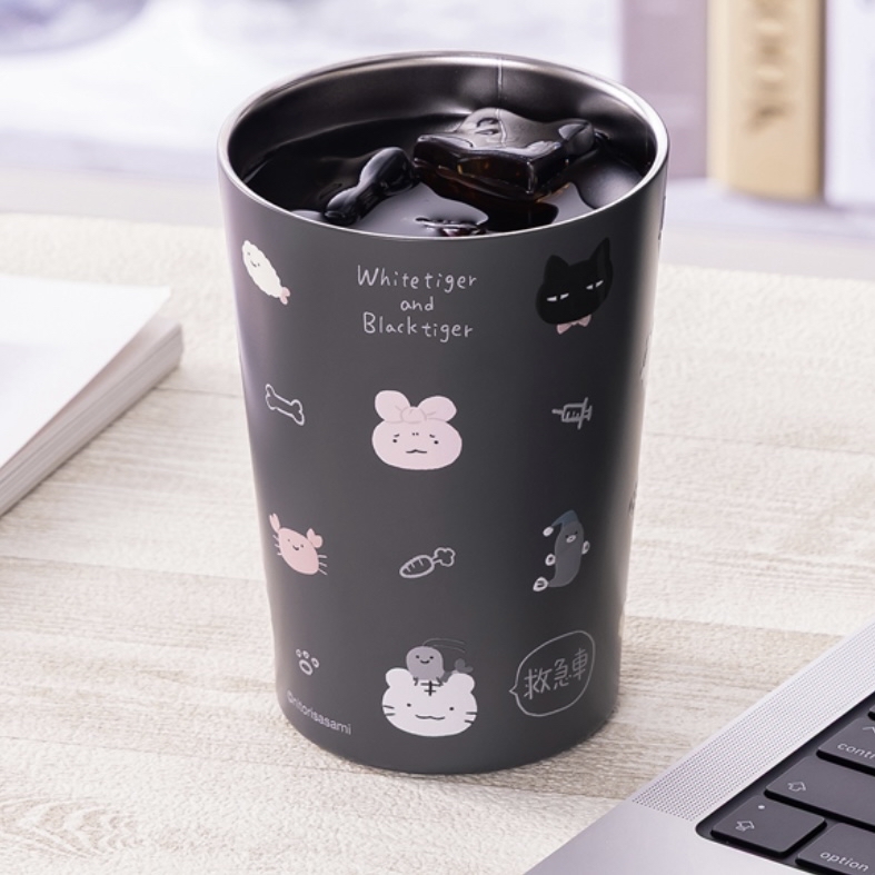 白虎與黑虎蝦 保溫杯｜預訂