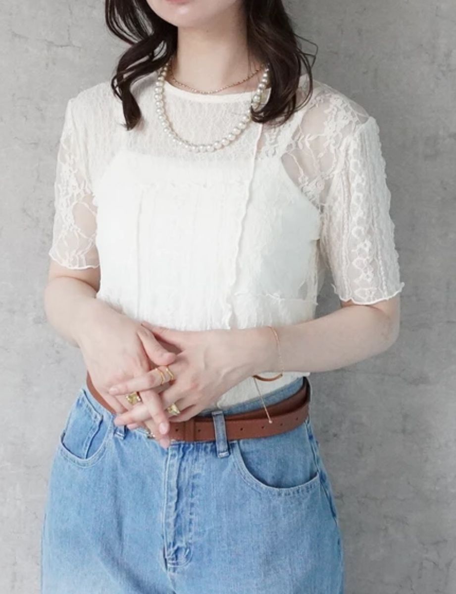優雅蕾絲上衣