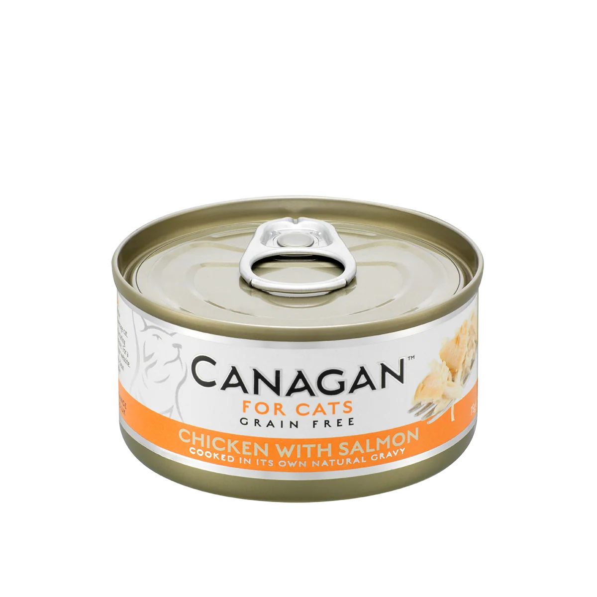 CANAGAN 原之選 雞肉伴三文魚配方 貓罐頭 75g