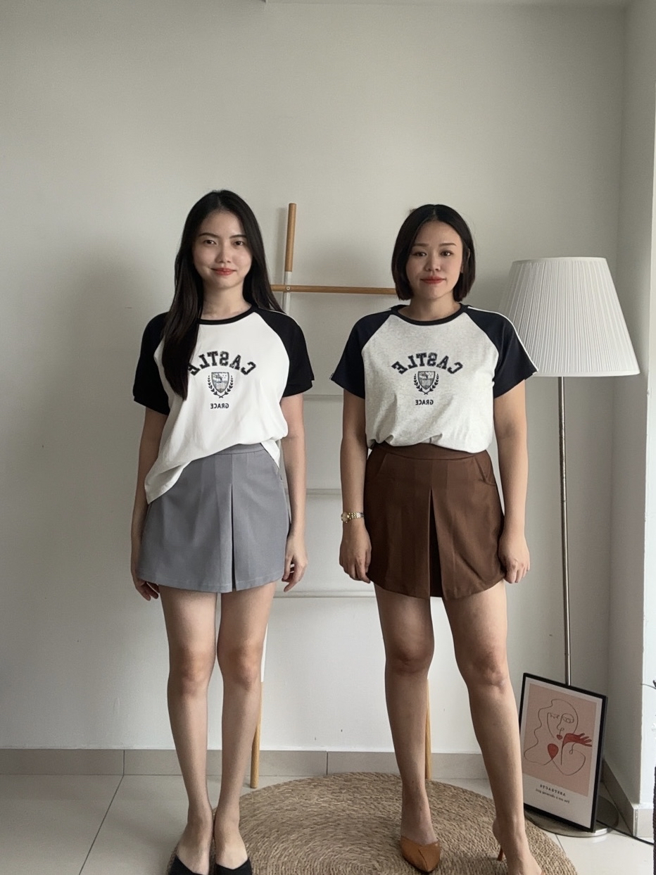 T4227 Contrast Raglan Sleeve Tee - 5 Colors 