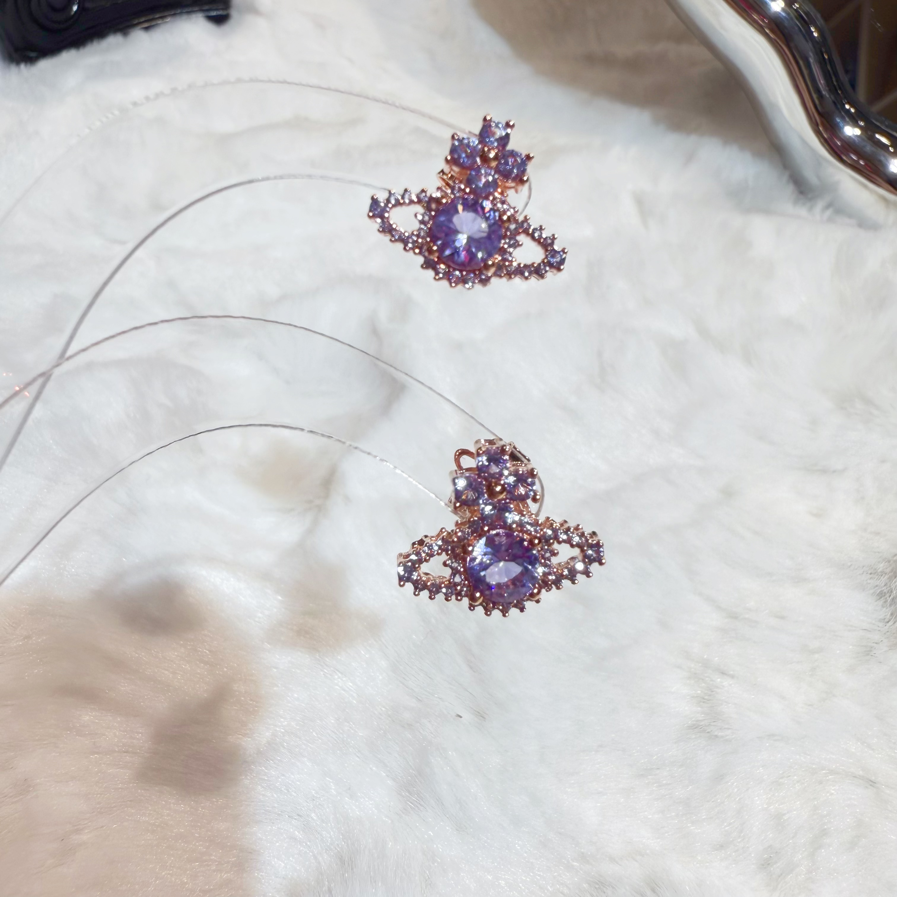 VW Valentina earrings purple/g