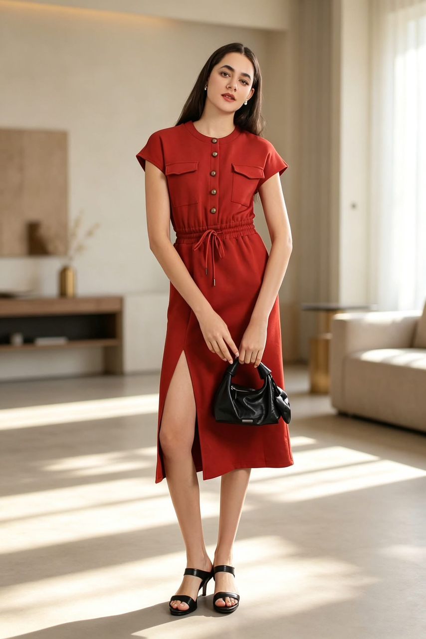 MFY10008 Scarlet Grace Drawstring Dress