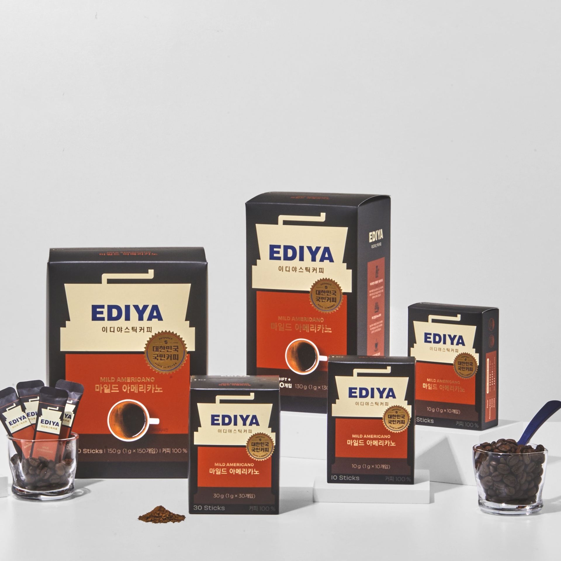 EDIYA COFFEE 即沖咖啡粉 20g (1g x 20個) - Original Americano / Special Edition / Mild Americano 平行進口