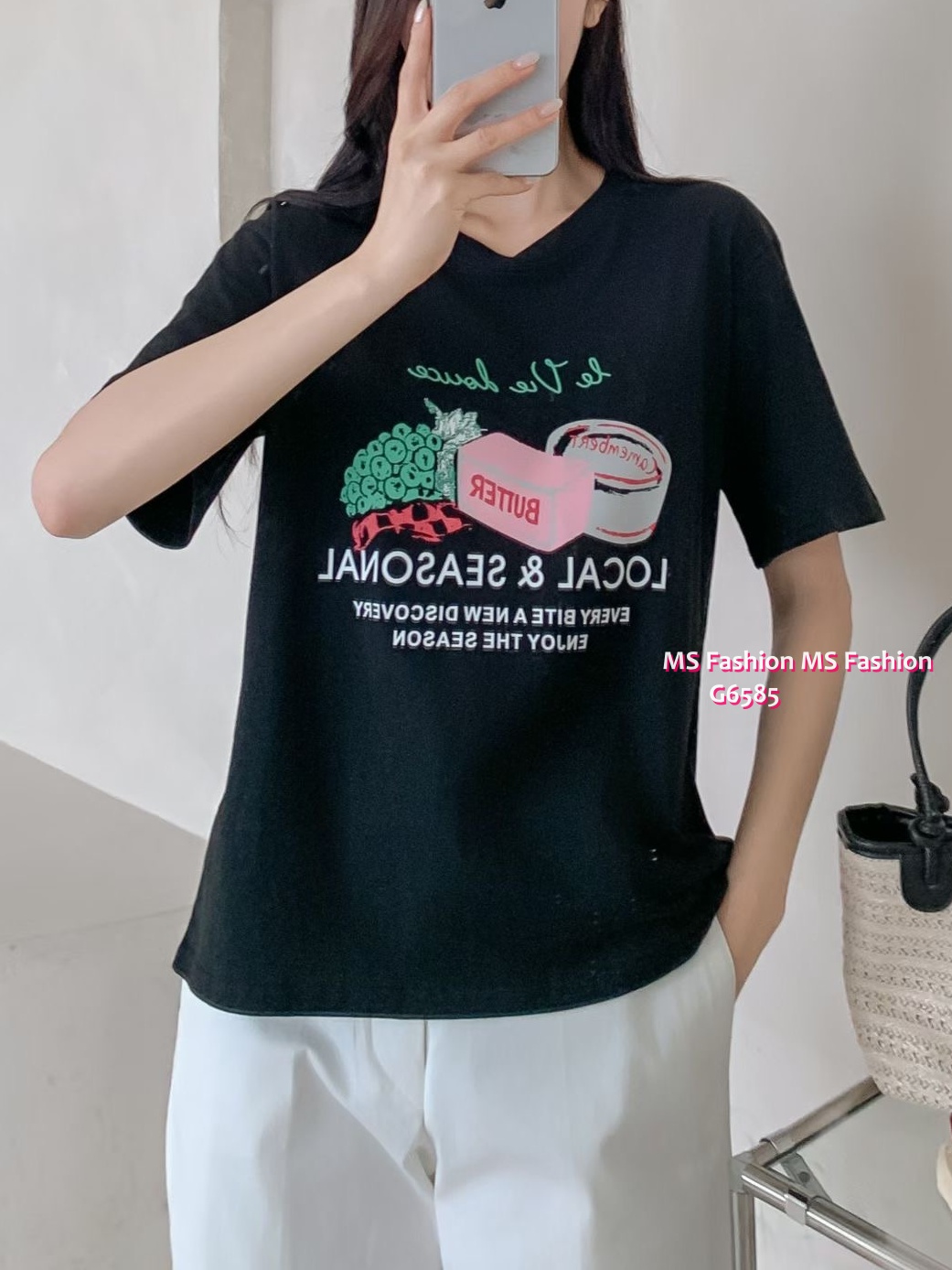 G6585 靚print tee仔