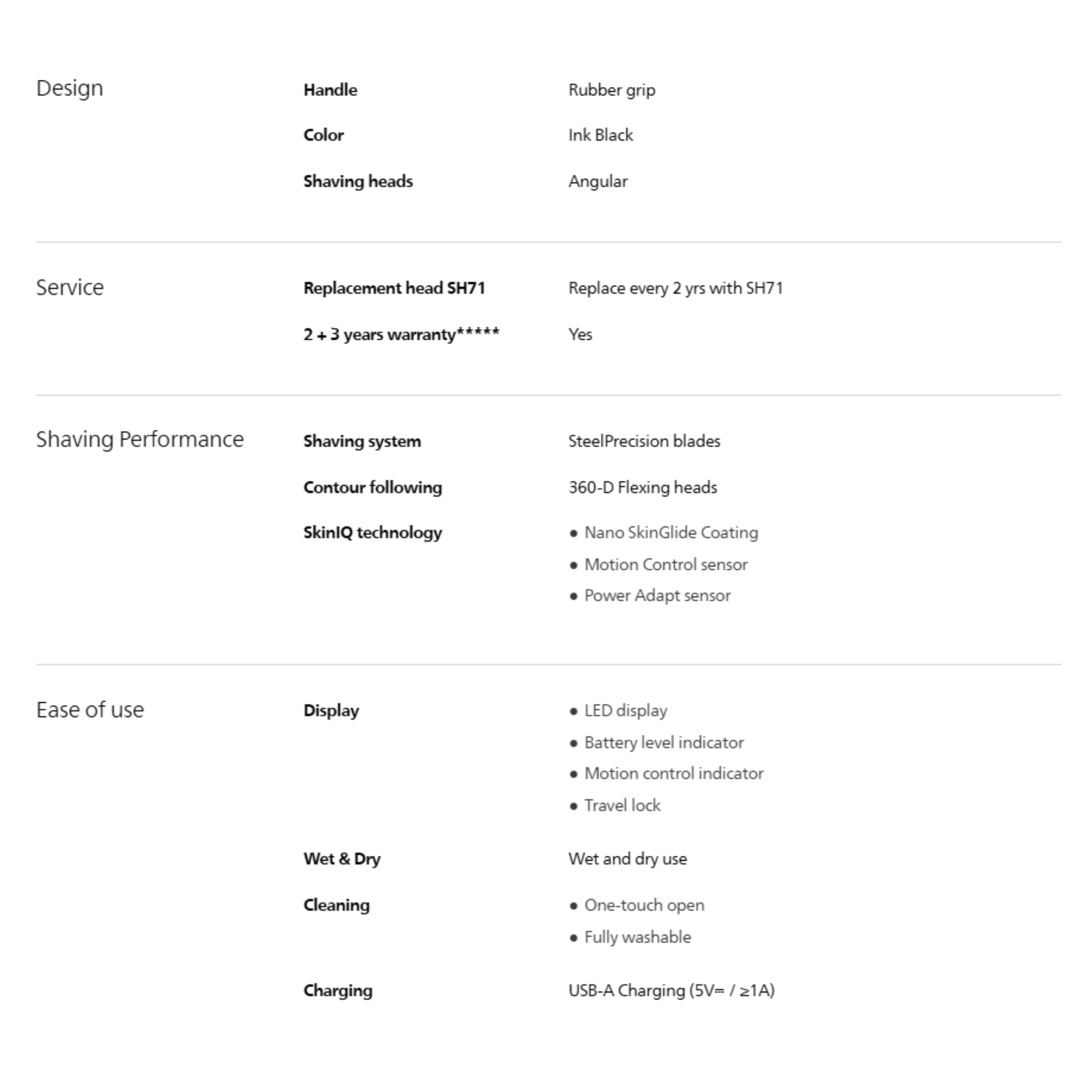 Philips Series 7000 Wet & Dry Electric Shaver (S7886/50)