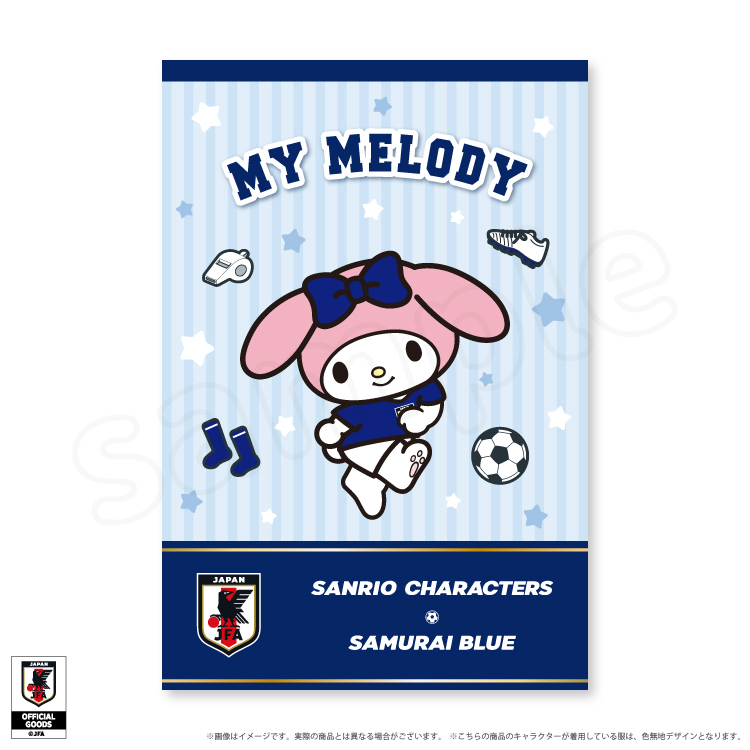 日本預訂📍日本Sanrio x 日本國家足球隊造型系列 - 單張名信片 2026年8月下旬出貨