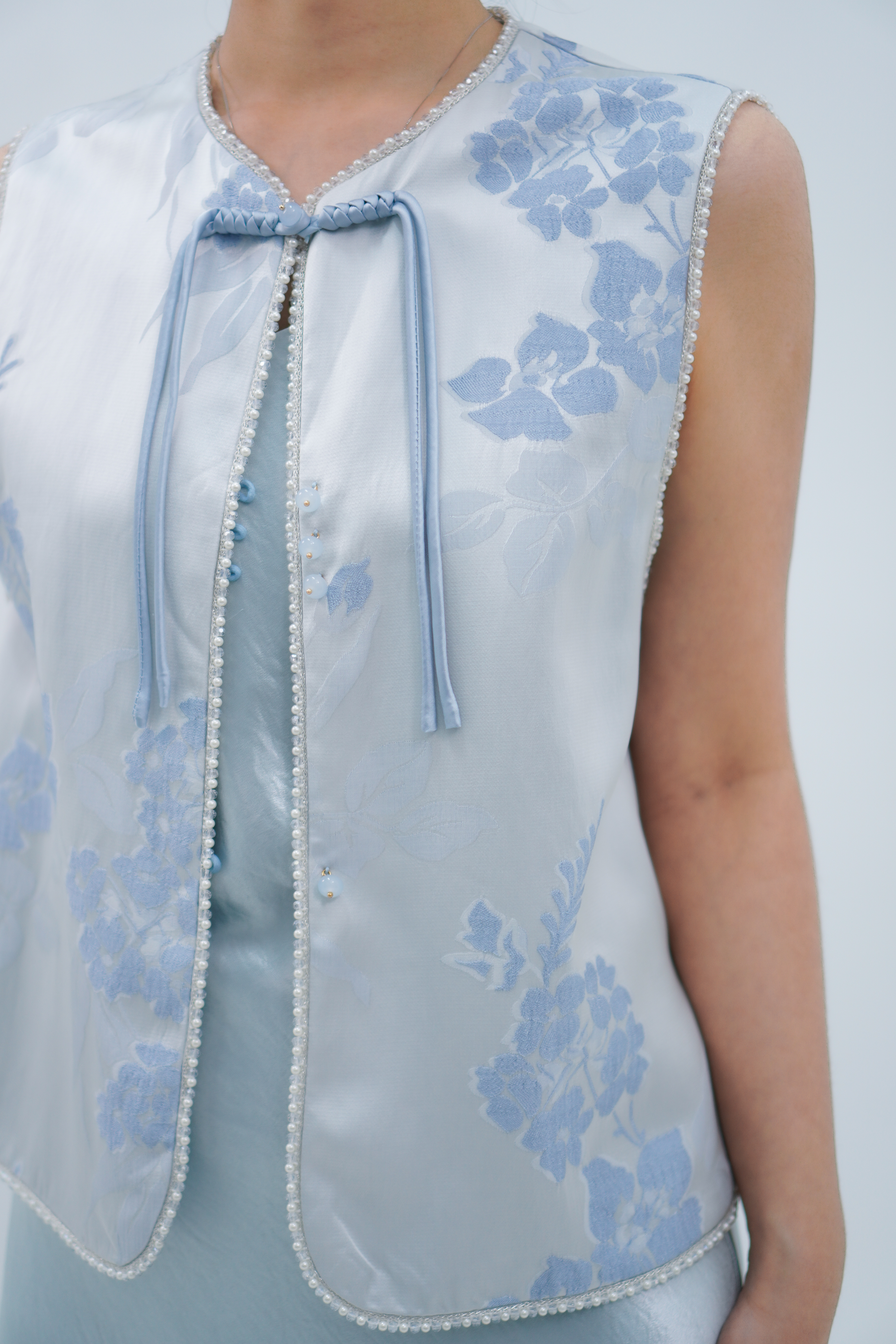 珍珠新中式马甲