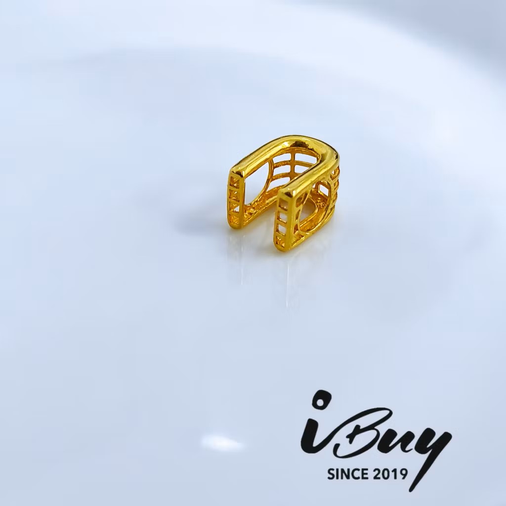 916 GOLD H ALPHABET CHARM BEAD 916 金 H 字母串咀