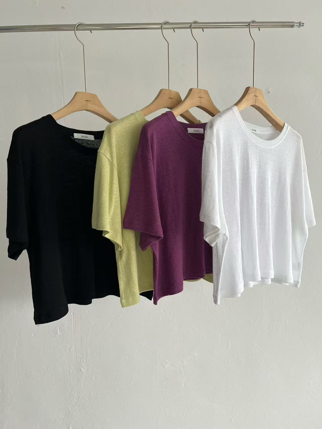 221456 淨色短Tee