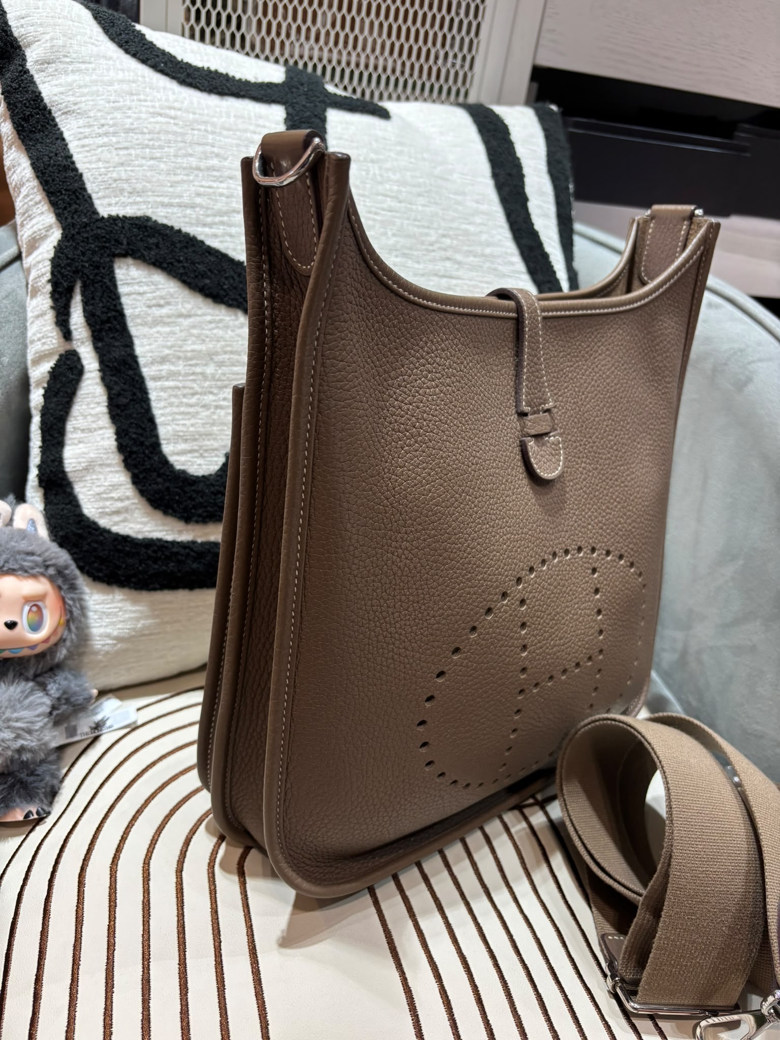 Hermes Evelyne 29 大象灰銀扣 Stamp D 100%Authentic, 98%New ✅Dust bag