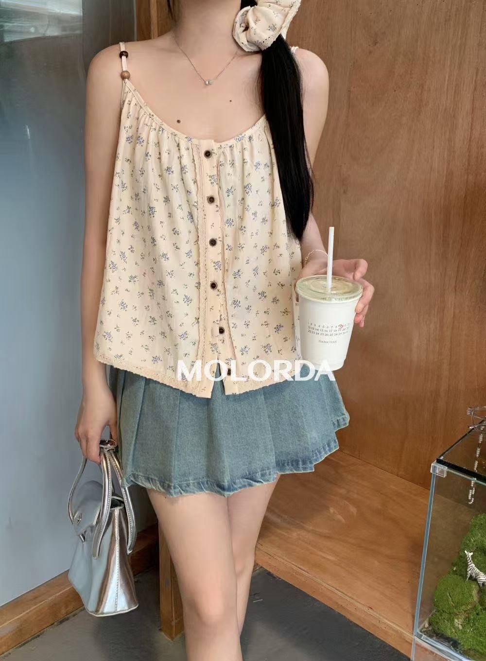 TP380韩系碎花吊带