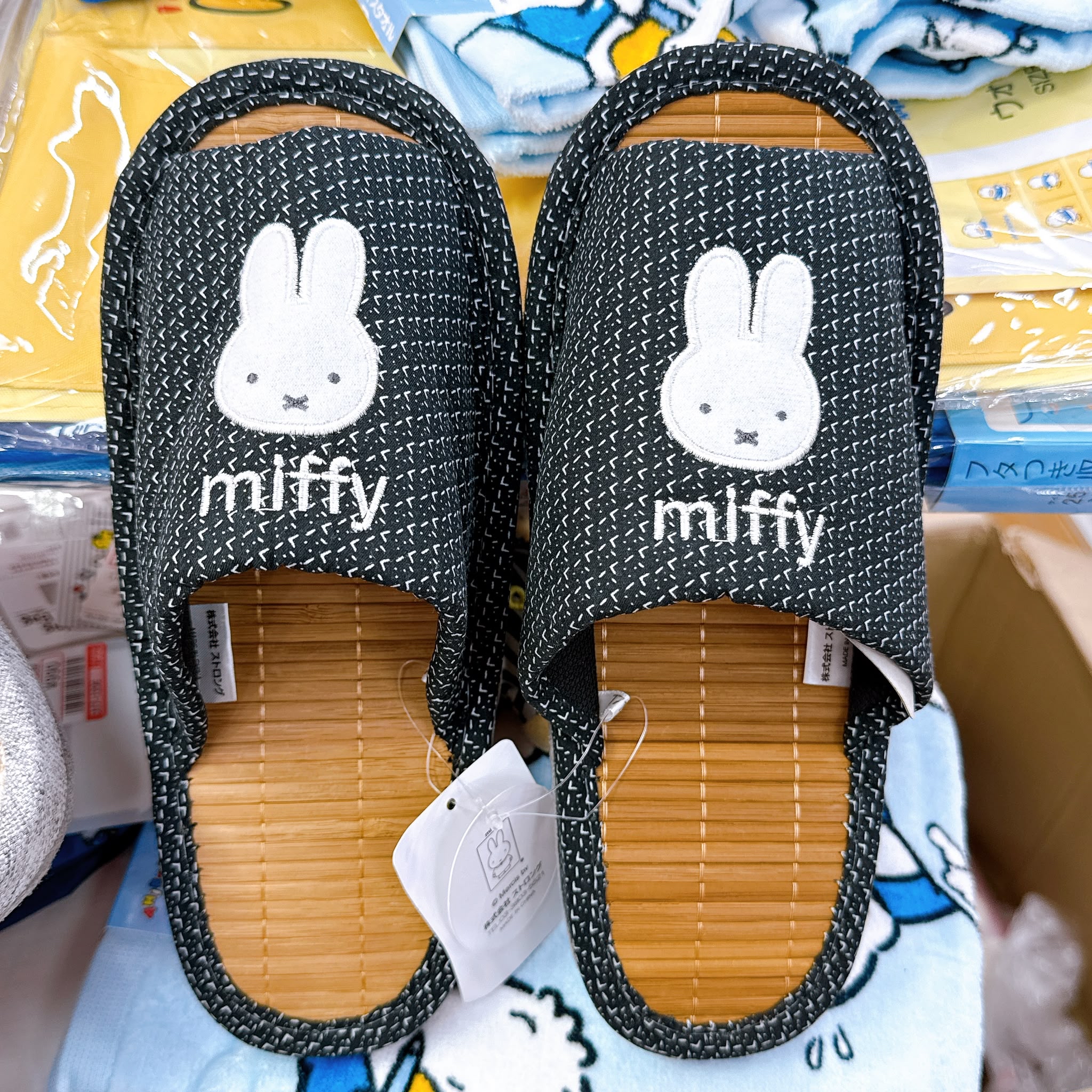 日本直送獨家限定Miffy 多款家居拖鞋/竹蓆拖