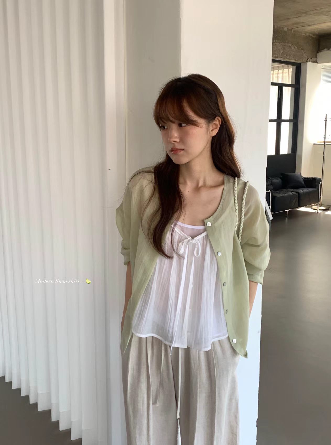 🇰🇷東大門女裝 | modern linen shirt