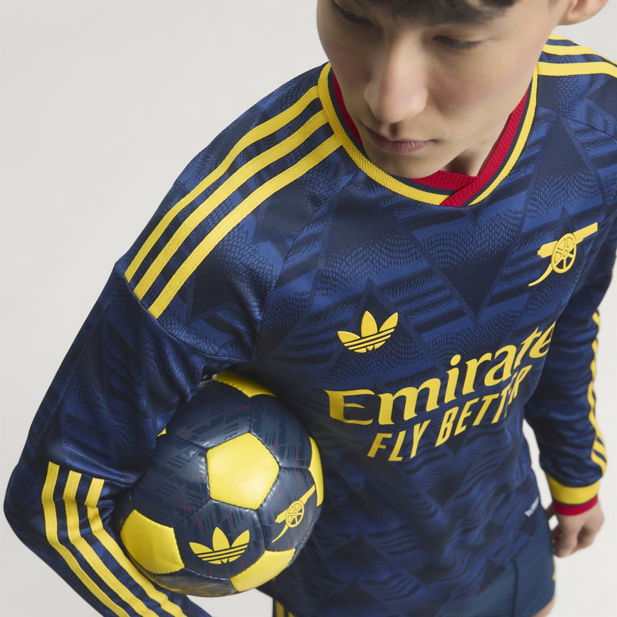 🍌重溫經典香蕉傳奇 Adidas Arsenal 阿仙奴 2026-27 作客 Authentic 球員版長袖球衣 (可加印字章) KB9968