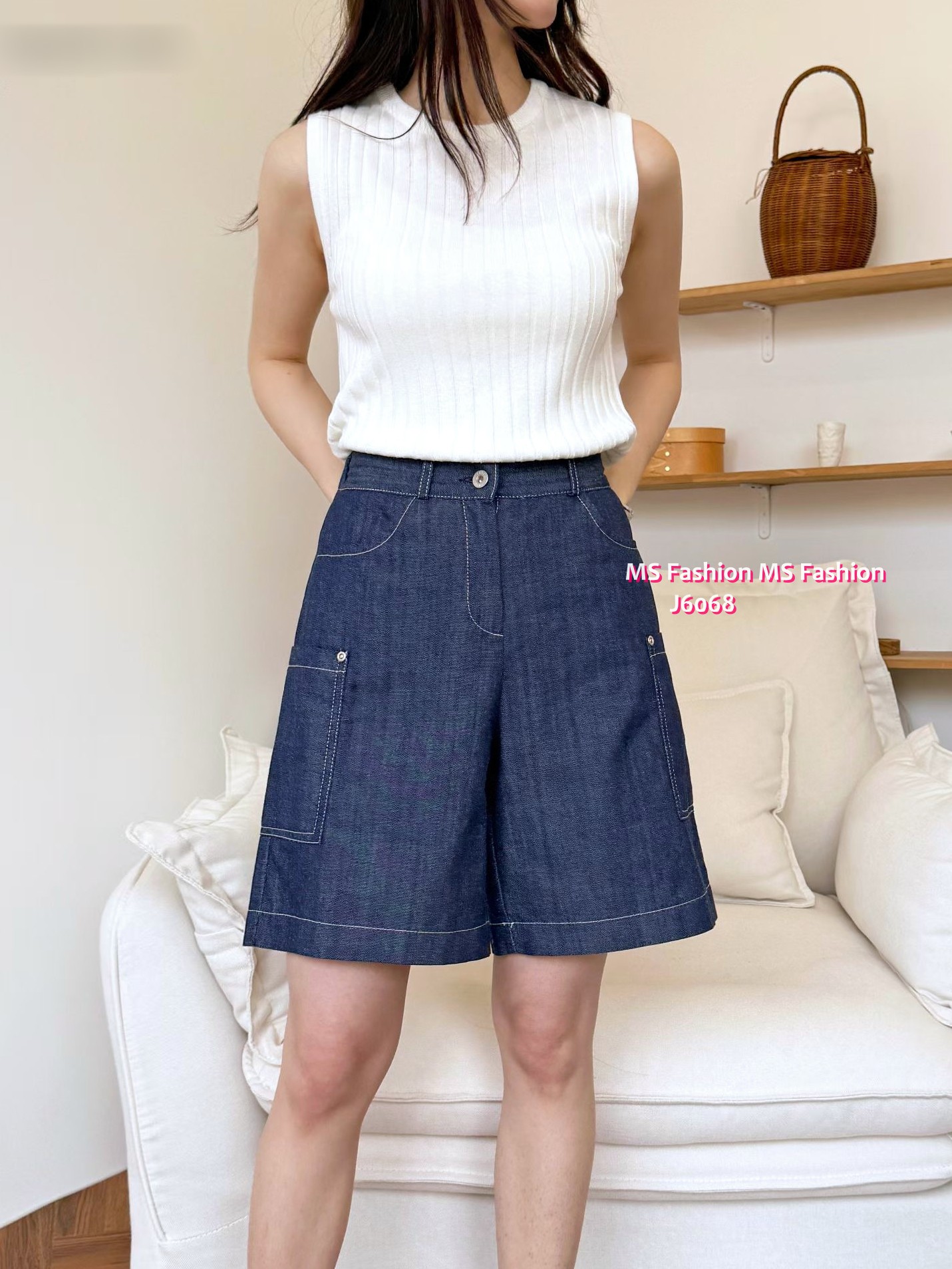 J6068 韓國🇰🇷薄身牛仔短褲