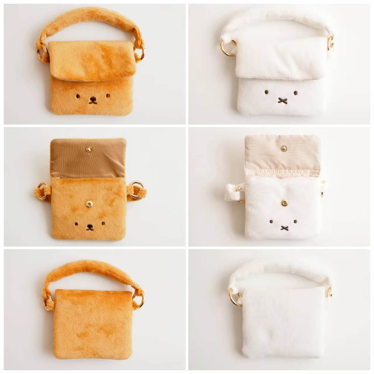 【日本直送】Miffy / Boris 刺繡 Chewy Mini Bag｜超萌卡包耳機收納袋 