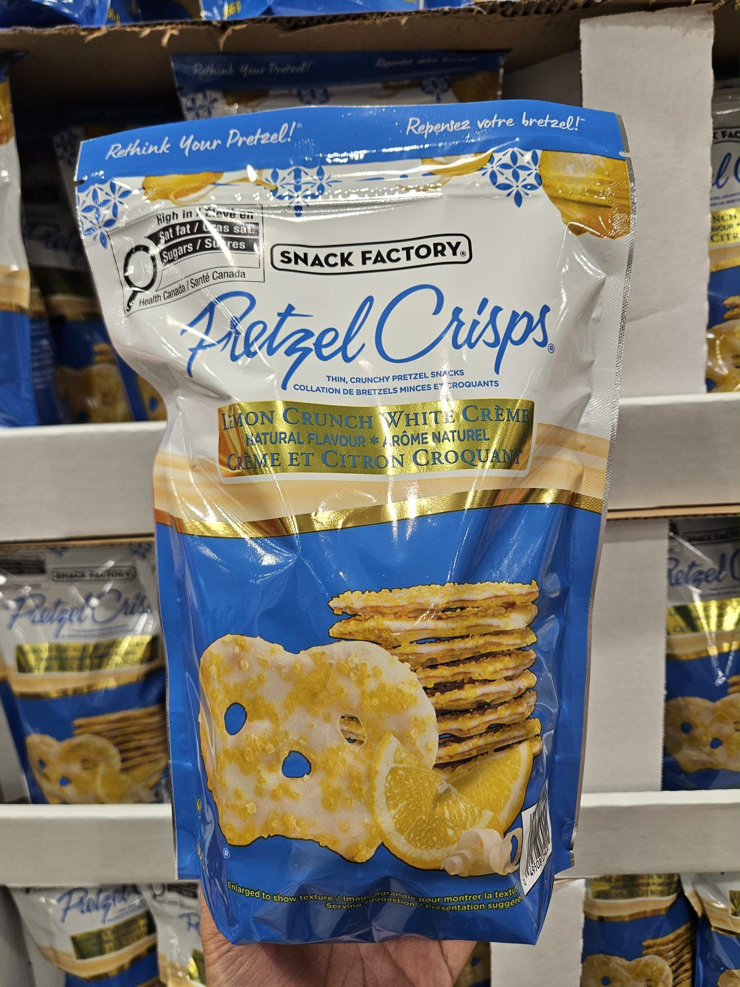 加拿大直送 SNACK FACTORY 檸檬蝴蝶餅 566g Pretzel Crisps