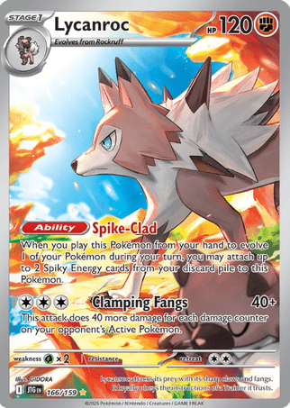 Pokemon TCG Scarlet & Violet—Journey Together - Lycanroc-166/159