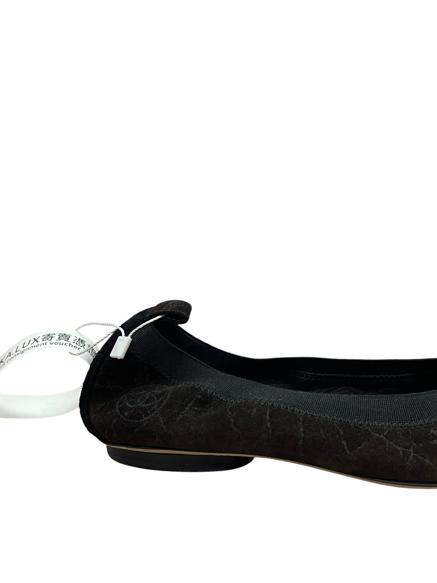 Pre-Owned Chanel Suede Cap Toe Ballerina Flats / Product Code: 080520