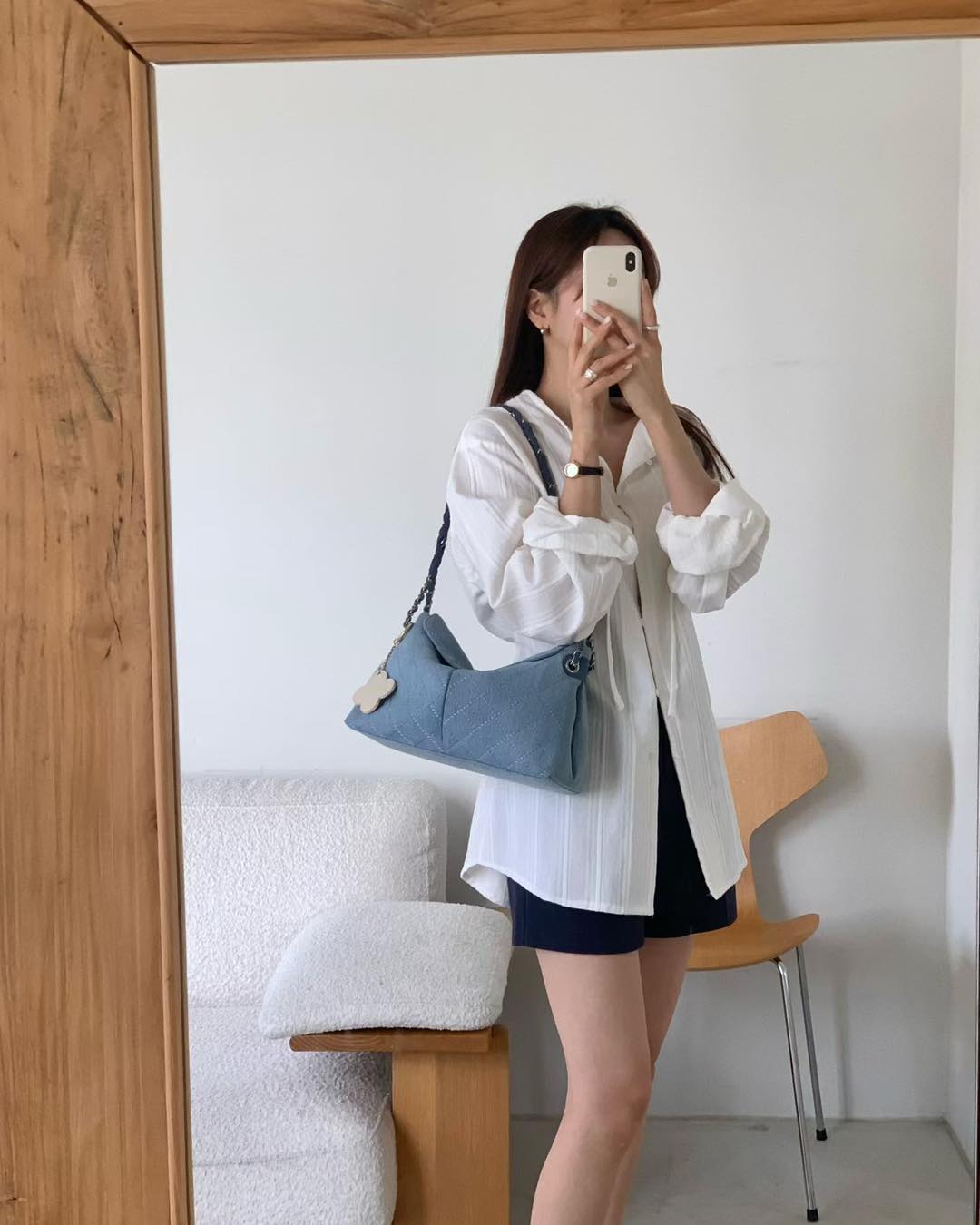 絕美春季牛仔布香香風手袋子