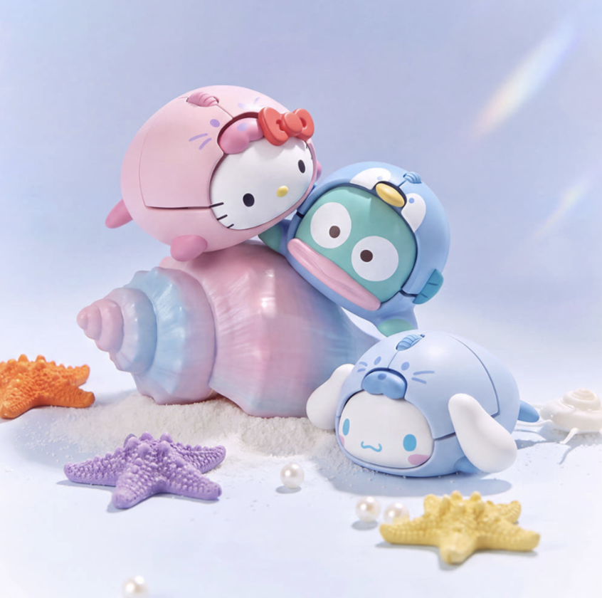 韓國 ROYCHE X Sanrio 立體公仔 Hello Kitty / 玉桂狗 / 水怪 無線滑鼠