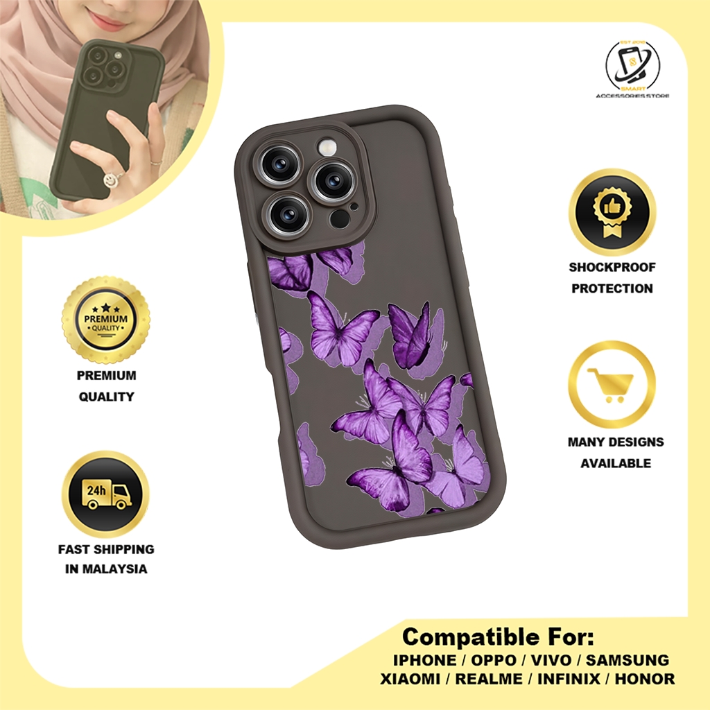 TPU DESIGN CASE PHONE FOR OPPO - DESIGN BUTTERFLY A