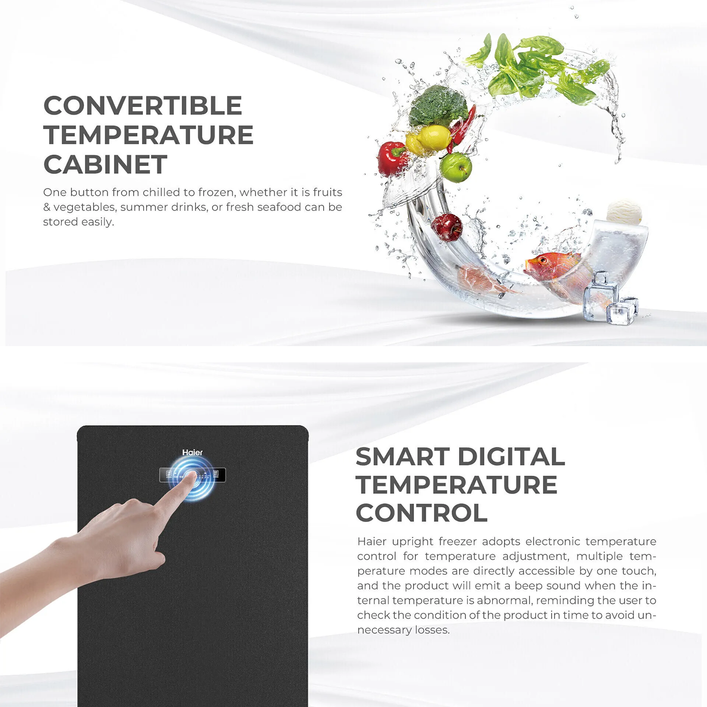 Haier 168L Upright Freezer (HUR-181NE)